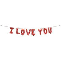 Party Deco Partydeco - Folieballonnen I Love You - 210 x 35 cm
