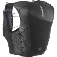 Salomon - Trail / Running rugzakken en riemen - Active Skin 12 Set W Black/Metal voor Dames - Maat L - Zwart
