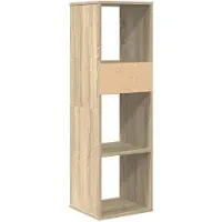 vidaXL Boekenkast 34x31x112 cm bewerkt hout sonoma eikenkleurig