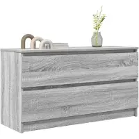 vidaXL Tv-meubel 100x35x54 cm bewerkt hout grijs sonoma eikenkleurig