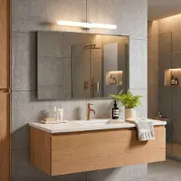 Orion Wandlamp Visagist, chroom / zilver, Woon-/ Eetkamer, metaal, Modern, Wandlamp