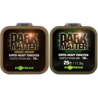 Korda Dark Matter Tungsten Coated Hooklink Gravel Brown 25lb 10m