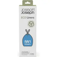 Joseph Joseph Vuilniszakken met trekband 24-36 liter | 20 stuks | Zwart | Eco