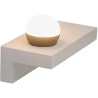 Globo Wandlamp moderne ganglamp slaapkamerlamp LED wandlamp beton, 7W 690lm warm wit, BxH 30x17,5 cm