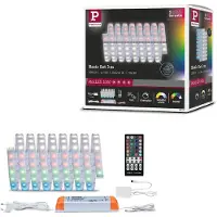 Paulmann LED strip MaxLED 1000 basisset 3 m RGBW IP44 1000, dimbaar, chroom / zilver, Woon-/ Eetkamer, Kunststof