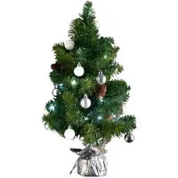 FÉÉRIC LIGHTS AND CHRISTMAS Versie Kunstkerstboom - 50cm - Incl. Verlichting & Kerstballen