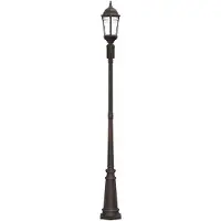 vidaXL Tuin Lamp Brons 68 x 20 x 235 cm Aluminium en glas