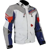 Leatt ADV DriTour 7.5 Royal Grijs Blauw Rood Waterdichte Textieljas Maat M