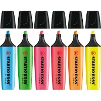 Stabilo BOSS ORIGINAL - Markeerstift - Beitelvormige punt - Set van 6 stuks