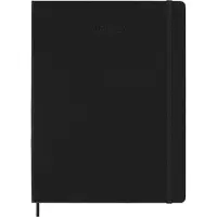 Moleskine XL 18 maanden weekagenda 2026-2027 hardcover zwart EN