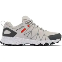 Columbia Lage schoen 'Peakfreak II' stone grey / lichtgrijs / knalrood