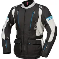 IXS IXSLorin-STZwartGrijsBlauwTextieleMotorjas Maat 5XL
