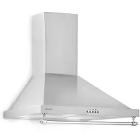 Klarstein Montblanc 60 afzuigkao 610m³/h 165W 2x 1,5 W led buis voor keukengerei