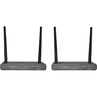 Speaka Professional SP-HDE-620 Draadloze HDMI-set 100 m 5 GHz 3840 x 2160 Pixel KVM-functie (Keyboard, Video, Mouse), Met loop-functie