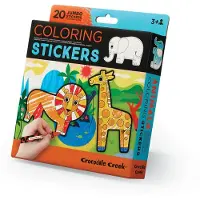 Crocodile Creek : Plakfiguren van dieren voor creatieve knutselplezier - set van 20 stuks