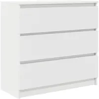 vidaXL Dressoir 80x35x76 cm spaanplaat wit