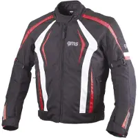 GMS Pace, textieljas ,Zwart/Rood/Wit ,XS