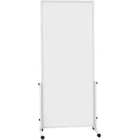 MAUL Verrijdbaar whiteboard easy2move MAULsolid - staalplaat met kunststof coating - B 1000 x H 1800 mm - wit gecoat