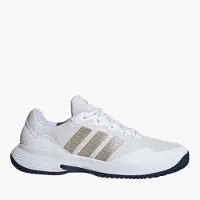 Adidas Heren gamecourt 2 tennisschoenen - Wolkwit/Cyber Metallic/Donkerblauw