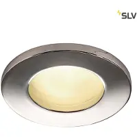 SLV Inbouwspot Dolix Out GU10 Round voor buiten chroom