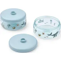 Liewood - Dominique Food Tritan Boxes - Sea creature / Sandy - 500 ml 2-Pack
