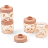 Liewood - Dominique Food Tritan Boxes - Sweethearts / Pale tuscany - 100 ml 4-Pack
