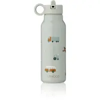 Liewood Drinkfles 'Falk' lichtblauw / oranje / wit
