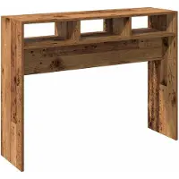vidaXL Wandtafel 105x30x80 cm bewerkt hout oud houtkleurig
