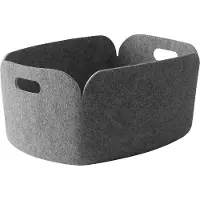 Muuto Restore Basket L - Manden Kunststof Grey - REEBAS48A09