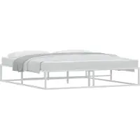 vidaXL Bedframe zonder matras 180x200 cm wit