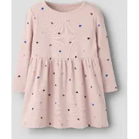 Name it Jurk 'NMFNUTTI' blauw / bruin / pastellila