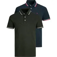 Jack & Jones Shirt 'JJEPaulos' navy / donkergroen / bloedrood / wit