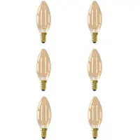 Calex Led lamp E14 | Kaars | | 6 stuks (3.5W, 250lm, 2100K, Dimbaar)