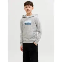 Jack & Jones Junior Sweatshirt 'JCOFusion' marine / lichtblauw / grijs gemêleerd / wit