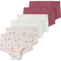 Name it Onderbroek olijfgroen / magenta / pastelroze / wit