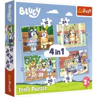 Trefl Puzzel 4 in 1 Bluey 12+15+20+24 stukjes