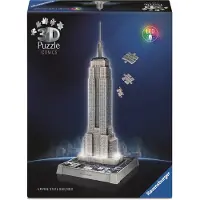 Ravensburger Iconics 3D Puzzel - Empire State Building with lights (216 stukjes)