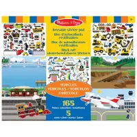 Melissa & Doug – Herbruikbaar stickerboek – Voertuigen – 165 stickers