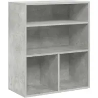 vidaXL Boekenkast 60x30x71,5 cm bewerkt hout betongrijs