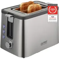 TZS First Austria Broodrooster - Toaster - 6 Warmteniveaus - 2 Sneetjes - 800W - RVS
