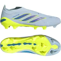 Adidas Predator League Veterloze Gras Voetbalschoenen (FG) Lichtblauw Blauw Geel
