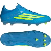 Adidas F50 League Gras / Kunstgras Voetbalschoenen (MG) Blauw Neongeel