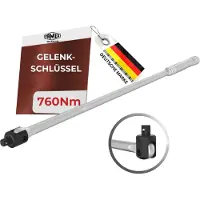 FAMEX 10672 Wielmoersleutel 1/2” - 600mm - Geschikt voor professioneel gebruik - Max. 760 Nm, Morsleutel, Momentsleutel
