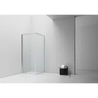 Aloni Inslide Douchecabine - 90x90x200cm - veiligheidsglas - 6mm - omkeerbaar - chroom DW-9090C