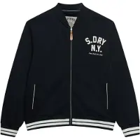 Superdry Sweatvest 'Country Club' marine / wit