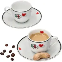 Ritzenhoff & Breker 2x espressokop met 2x schotel Caffee Amore voor 2 personen - 412840
