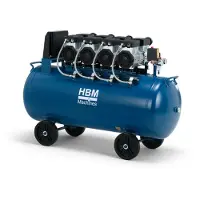 HBM stille compressor, 4PK, 200 liter