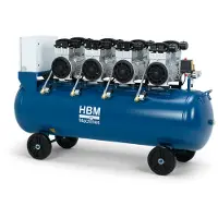 HBM stille compressor, 8PK, 200 liter