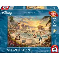 Adlibris Puzzel 1000 stukjes: Disney, De Kleine Zeemeermin: Viering van de Liefde, Thomas Kinkade