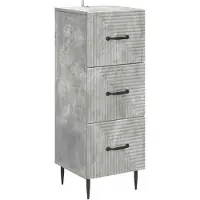 vidaXL Ladekast Betongrijs 33 x 34,5 x 89,5 cm Bewerkt hout